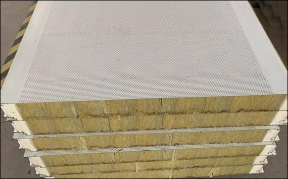 Bi-absorptive noise barrier made of aluminum acoustic panels filled with mineral wool EN1793 Euro standard