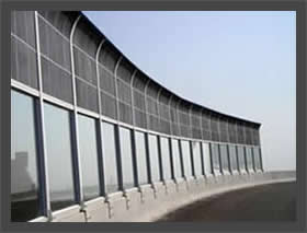 Highway Barrier with Aluminum Foil Panels